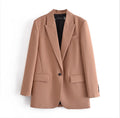 Wholesale European and American Women's Clothing Summer New Pocket Decoration Loose Suit Coat