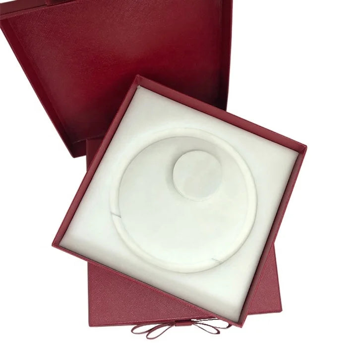 Factory in Stock High-end Paper Jewelry Box Pearl Pendant Bracelet Gift Box Packaging Box