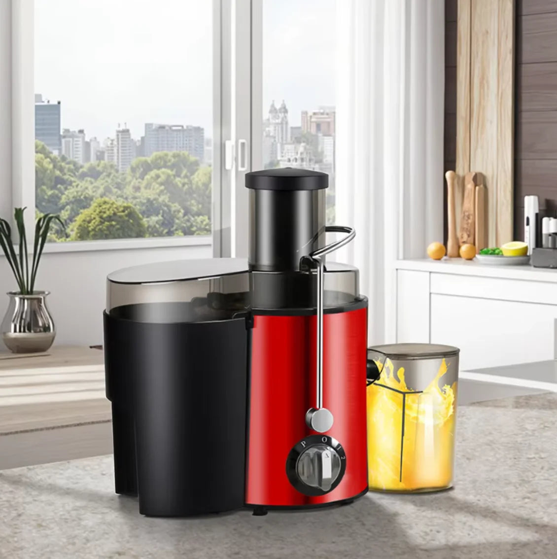 Automatic Household Juicer Multifunctional Fruit Vegetable Juice Machine with Slag Separation Manual Operation Factory Wholesale