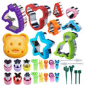 YJ Wonderful DIY Cookie Stamps Mold Sandwich Cutter Sealer Press Mold Custom Steel Tools Kids Lunch Bento Box Baking Features