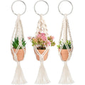 DIY Home Macrame Decoration Handmade Cotton Hanging Rope Macrame Plant Hangers Flower Pot Holder