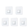 Transparent Wall Hooks Strong Self-Adhesive Stainless Steel PVC Kitchen Bathroom Storage Hangers Suction Cup Heavy Load Hook