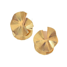 Stylish Fashion Simple Twist Design Exaggerated Metal Drop Earrings for Women