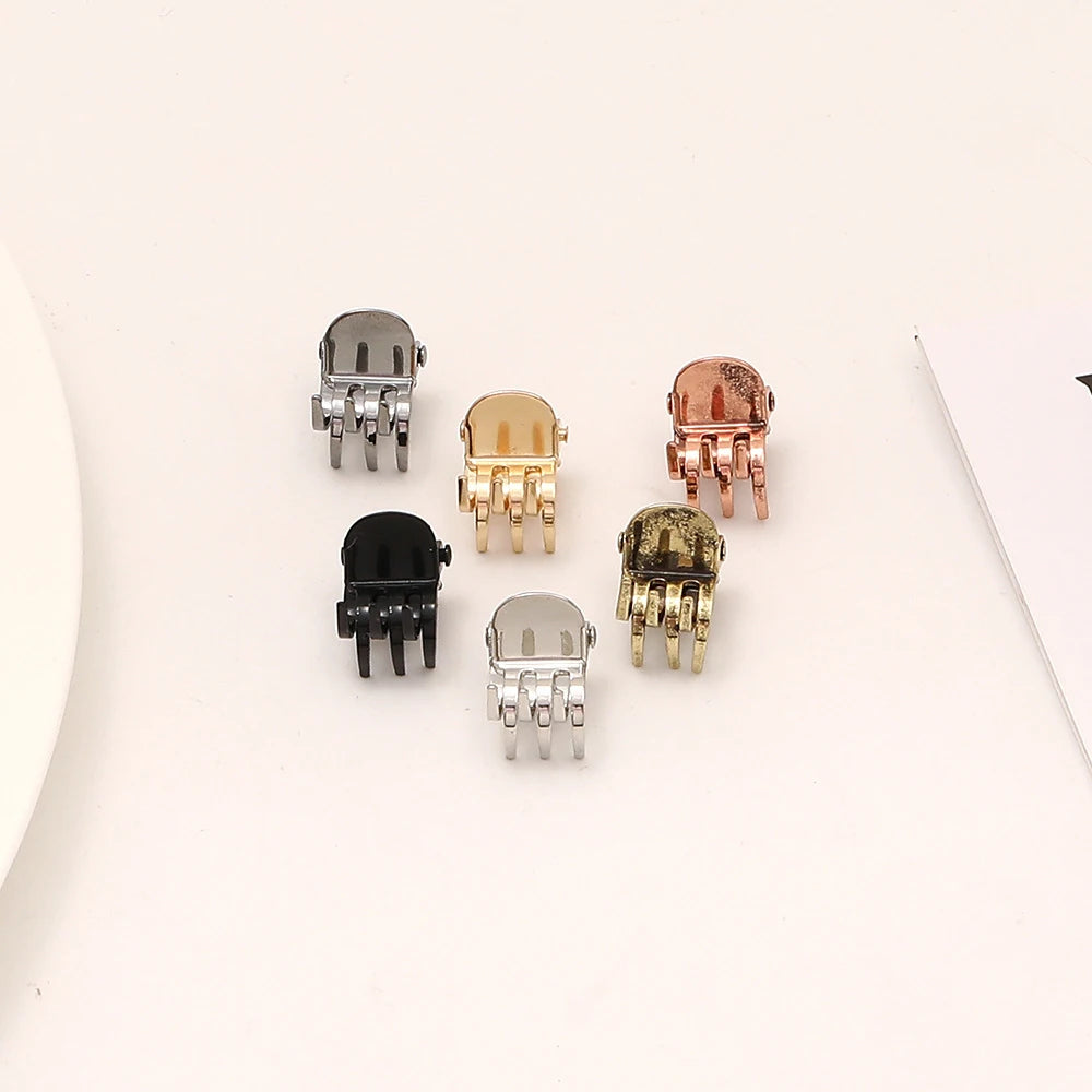 MIO Wholesale Korean Popular Solid Color Mini Metal Hair Claw Clips Girls Hair Decoration Fashion Minimalist Hair Claw Clip