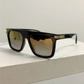 Logo Custom Retro Men Pilot Big Frame Shades Sun Glasses UV400 Square Women Gradient Sunglasses