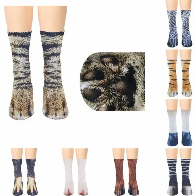 In Bulk Novel Baby 3D Printed Animal Paw Socks