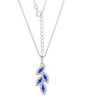 QINGXIN Custom OEM 925 Sterling Silver Flower Fine Jewelry Multicolour Zircon Flower Necklaces for Women