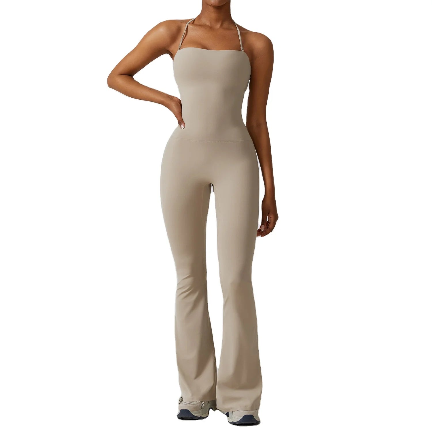 Sexy Breathable Seamless Spandex/Nylon Fitness Sportswear Women Workout Clothing One Piece Yoga Gym Sets Jumpsuit Sleeveless