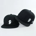 Black Snap Back Cap Hip Hop Caps Fitted Size Caps Custom Embroidery logo on the Front and Side Snap Back Buckle