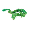 Uniquely Colourful 3D Printed Dragon 30cm Alloy Metal Fidget Toys Custom 3d Printed Crystal Animals Made of PLA