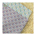 New Small Paisley Floral Printed Green & Purple Woven 100% Cotton Poplin Fabric for Garment Shirts Home Decor-Girls & Boys