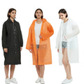 Custom Logo Print Raincoat Rain Poncho Waterproof Rain Jackets Reusable Raincoat EVA PEVA Recycled Rain Coat for Women Men