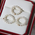 Original Design Simple 14k Gold Filled Beads Stretch Handmade Pearl Ring for Women