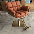 Kisen Beauty and Hair Salon Furniture Workshop White Brown Orange Black Grey Barber Styling Chairs for Barbershop