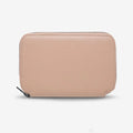 Custom Logo Luxury RFID Blocking Nylon Lining Handmade Genuine Pebble Leather Card Holder Wallet Women Short Clutch Purse Zipper