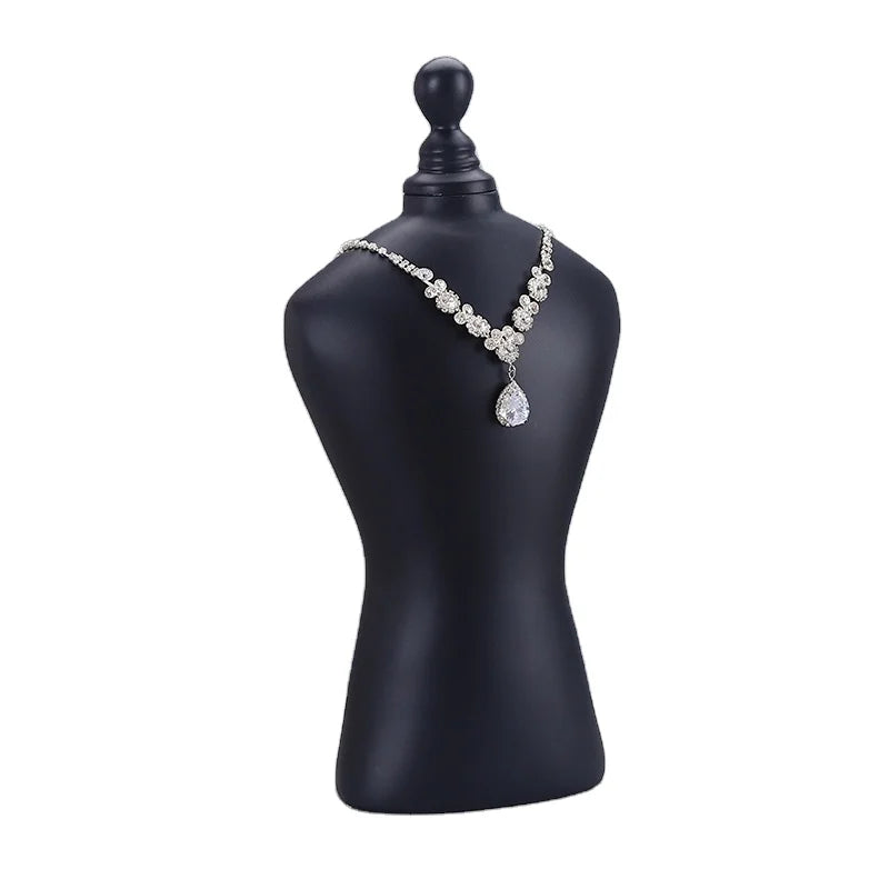 Resin Portrait Model Jewelry Necklace Neck Model Display Rack Shopwindow Display Jewelry Props Stand