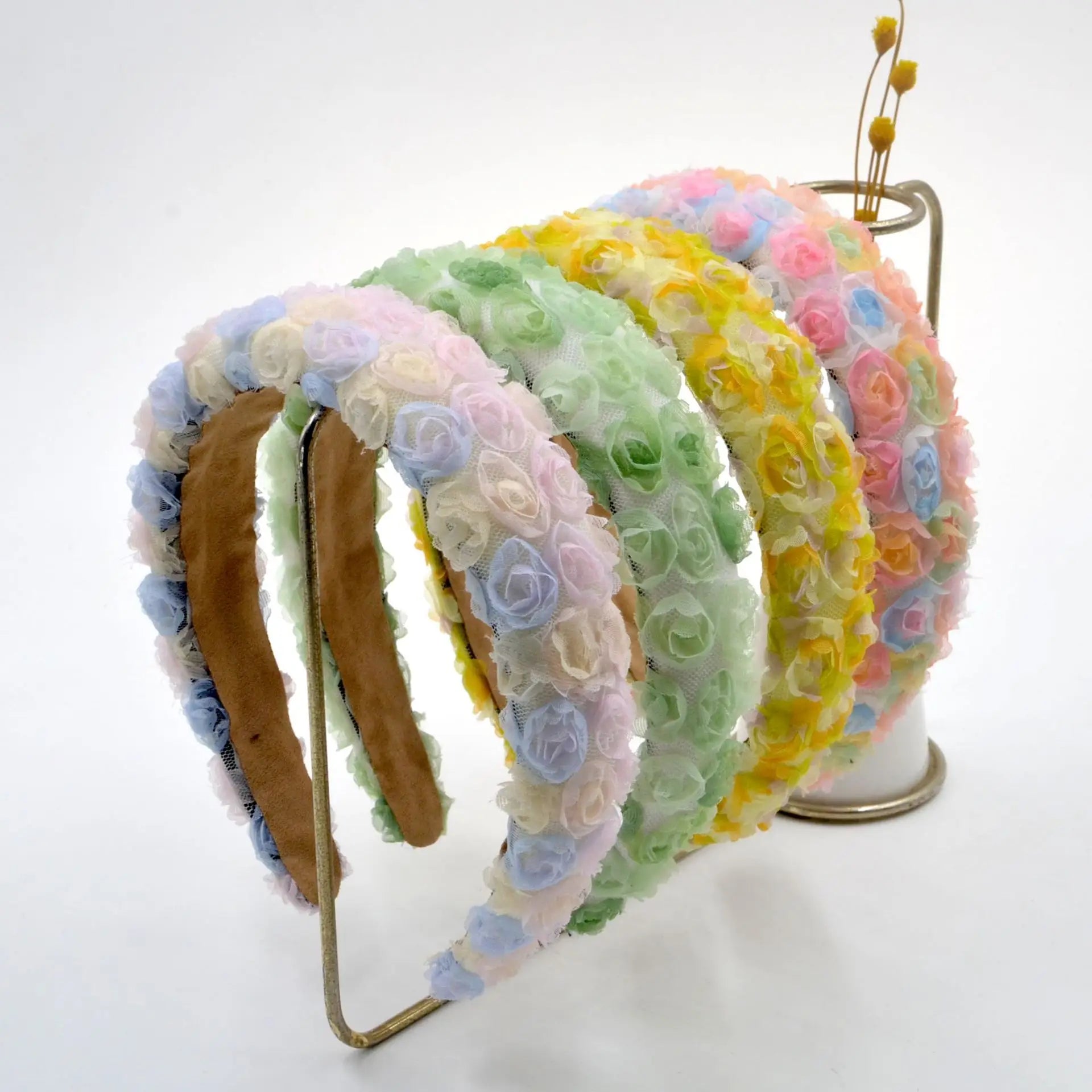 Colorful Fabric Flower Hair Accessory Headwear Hiar Band Female Trend Head Band Artificial Floral Headband