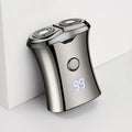 Electric Mini Shaver Razor Rechargeable Portable Cordless Beard Trimmer Battery Level Display for Men