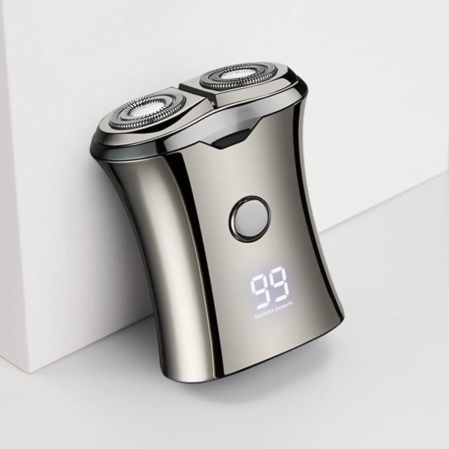 Electric Mini Shaver Razor Rechargeable Portable Cordless Beard Trimmer Battery Level Display for Men