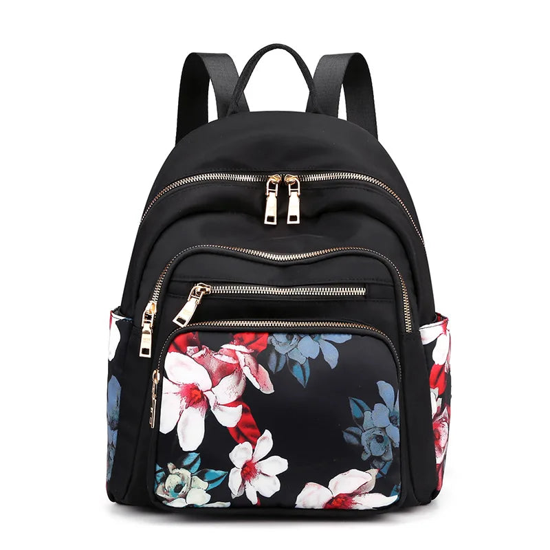 Backpack for School Classic Basic Black Backpack Female Travel Bag Large Capacity Student Small Backpack High School