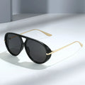 Modern Luxury Vintage Sunglasses UV400 New Oversized Oval Metal  PC Glasses Customizable Logo Fashion Sunglasses