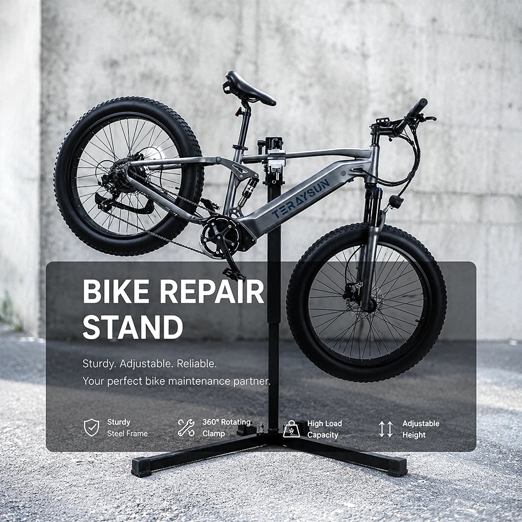 Foldable Electric Bike Repair Stand Heavy Duty 30-50kg Load Capacity Bicycle Maintenance Workstand