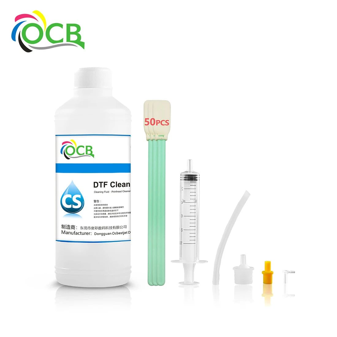 Ocbestjet 500ML DTF Cleaning Solution for DTF Ink Cleaning Liquid for DTF Cotton T-shirt Printing for Epson Printhead