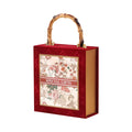 Mixing Techniques Luxury Collapsible Bridesmaid Proposal Rigid Gift Boxes Set for Present Jewelry With Bamboo Handle