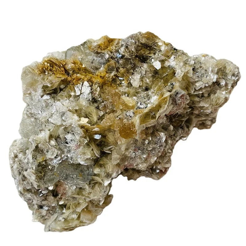 Wholesale Natural Healing Rough Mineral Specimen Mica Aquamarine Symbiotic Crystal Cluster