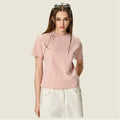 2025 Women's Cropped T-Shirt Comfortable and Fashionable 100% Pure Cotton Breathable for Summer Printed on Demand