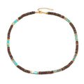 Retro Personality Bohemian Ethnic Style Men's Necklace Simple Fashion Wood Beaded Necklace Summer Accessories for Women Men