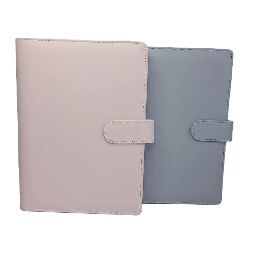 Wholesale Factory Custom 6 Rings Binder Pu Leather Pvc Cash Envelope A6 Budget Binder Set Kids Budget Binder