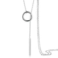 FY-PL250 Vintage Wedding Fashion Jewelry Rhodium Plated Geometric Silver Chains Necklace Women's Personality Fine Gift