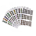 69/183PCS Holographic 3D Epoxy Fish Eyes for Fly Tying Material Jig Fishing Lures 3mm~10mm Living Eyes Glow Green Color