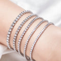 10K Gold Jewelry 2mm-4mm Stone Size Lab Grown Diamond Tennis Chain HPHT Lab Grown Bracelet