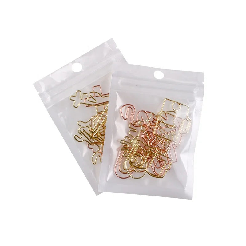 Lovely Assorted Shape Stainless Steel Paper Planner Clips School and Office Supplies Read Ship Stationery Bookmarks