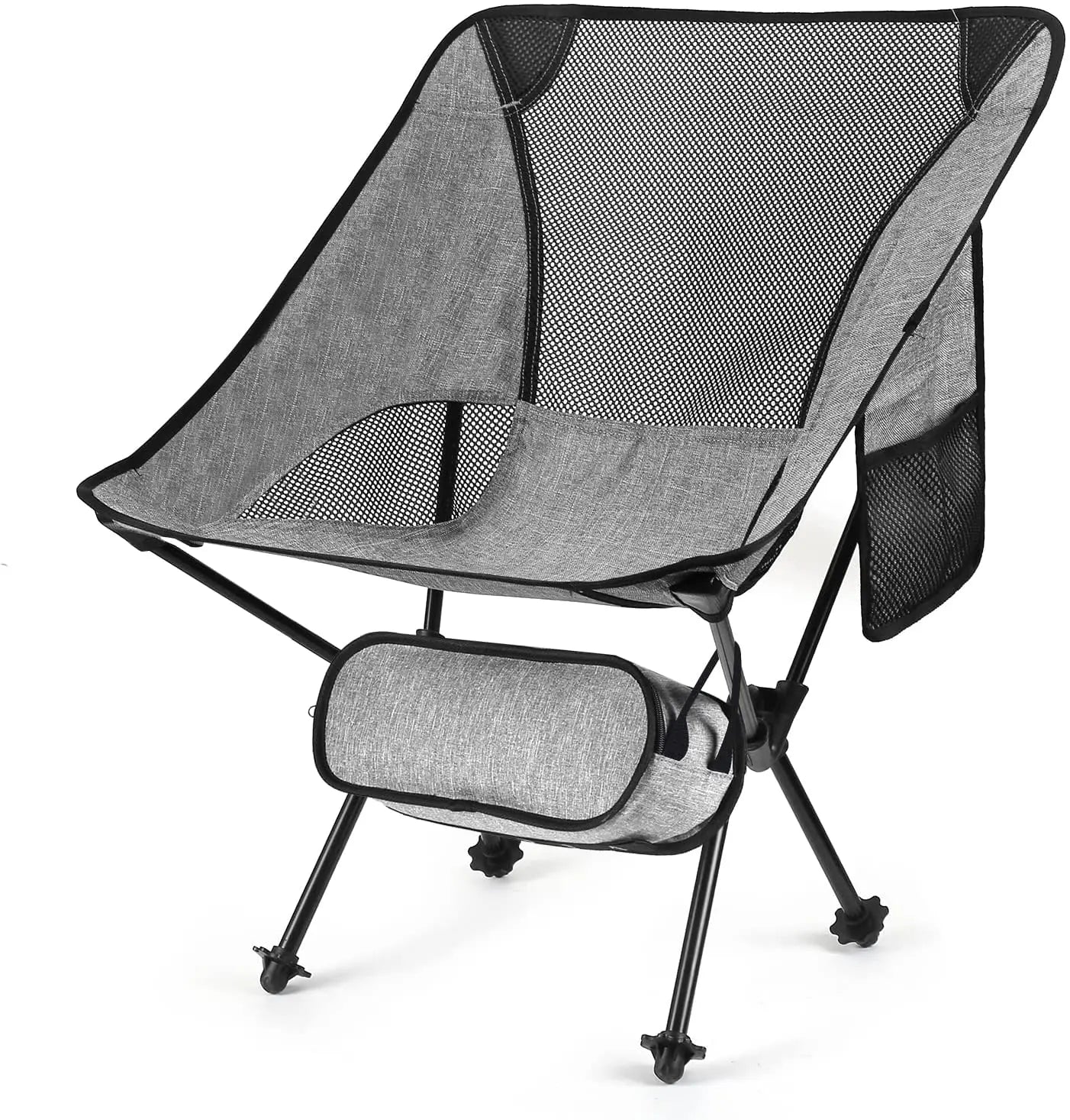 WOQI  Aluminum Camping Chairs Outdoor Ultralight Compact Portable Folding Backpacking Fabric Beach Picnic Travel Fish