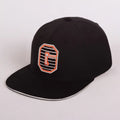 Custom 100% Cotton Corduroy 3D Embroidery Printed Adjustable Black Flat Hip Hop 6 Panel Unisex Snapback Cap Outdoor
