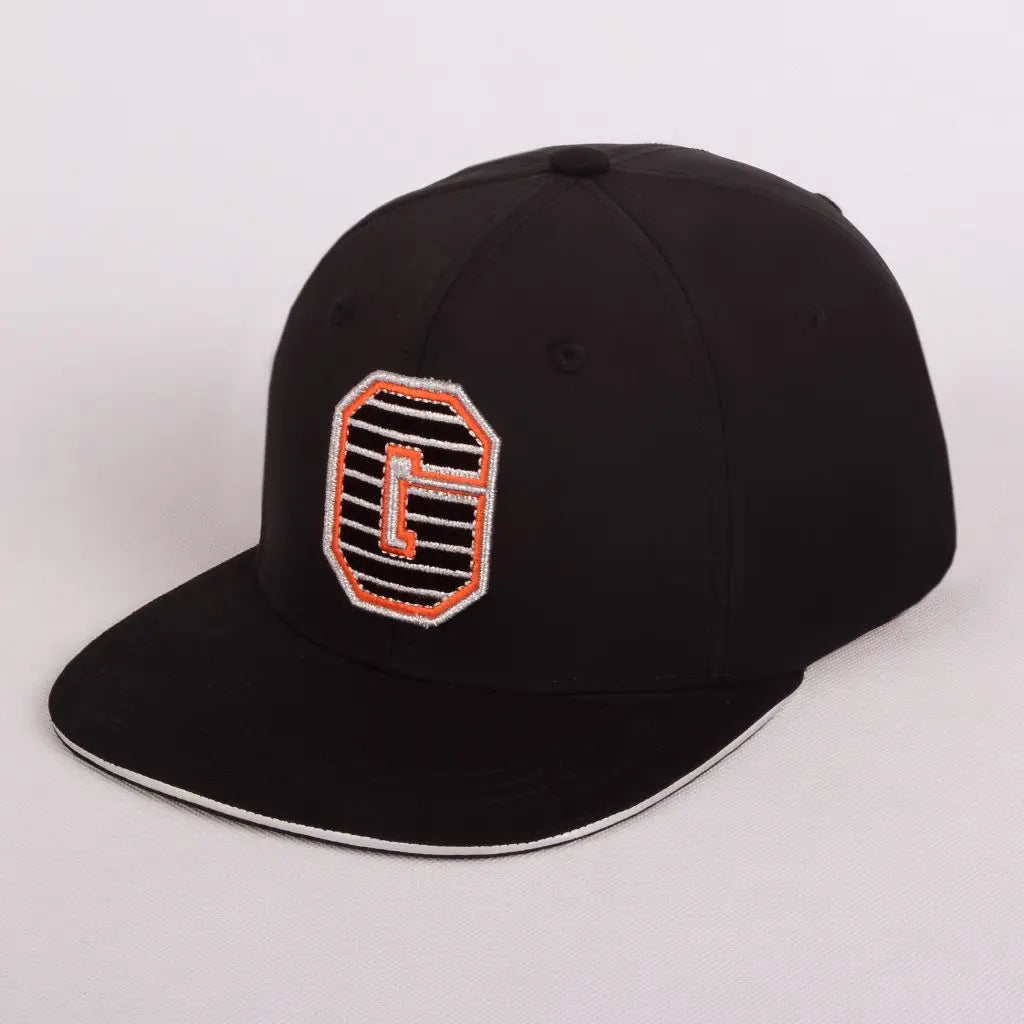 Custom 100% Cotton Corduroy 3D Embroidery Printed Adjustable Black Flat Hip Hop 6 Panel Unisex Snapback Cap Outdoor