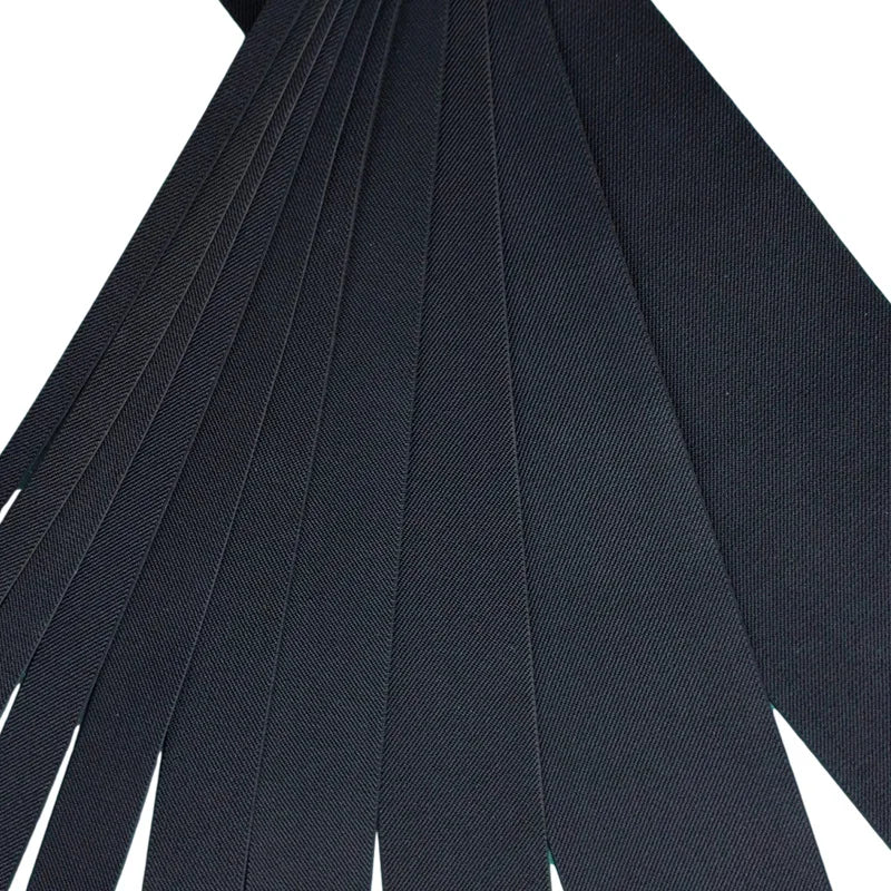 Custom Thick Soft 10 mm Elastic Twill Webbing Band Stock Black Garment Elastic Band for Garment Home