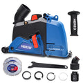 HERZO 125mm Double Blades Dust Cover Cutting Dust Shroud Used With 125mm Angle Grinder