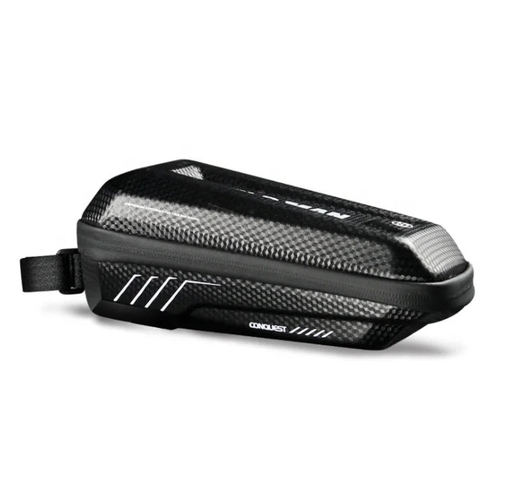 WILD MAN E5 1L Hard Shell EVA Waterproof Bicycle Bag Frame Front Top Tube Cycling Bag Storage Bag for Folding Bike Road Bicycle