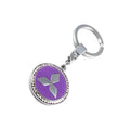 Round Zinc Alloy Cartoon Carabiner Keychain