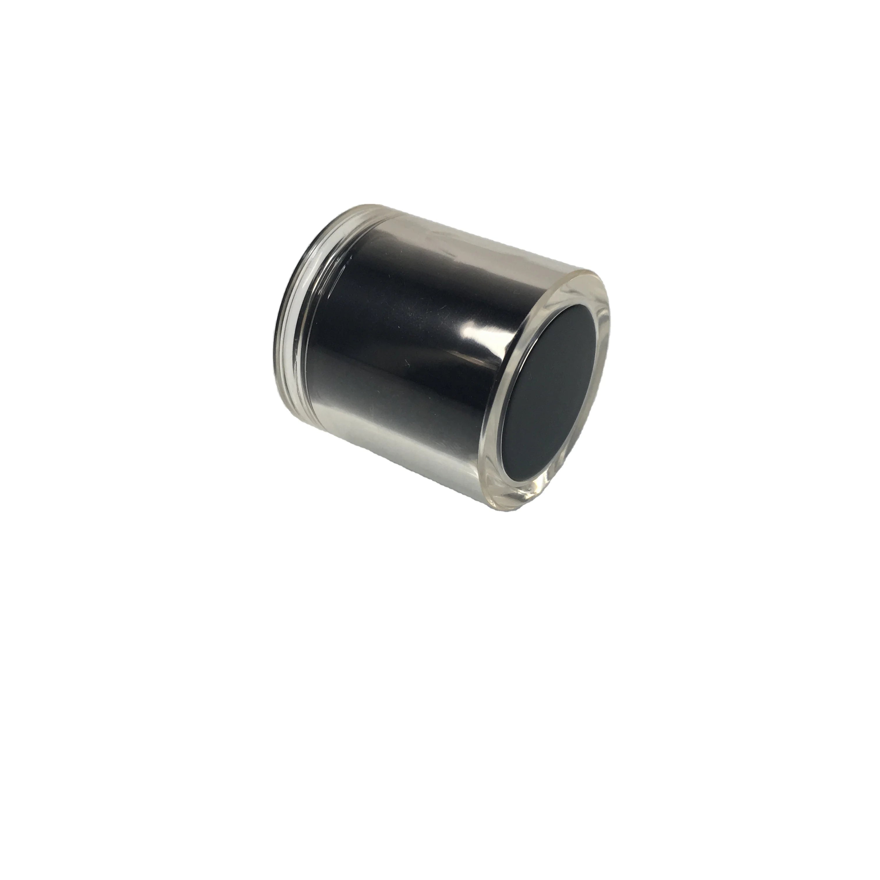Custom Design Luxury Black Cylinder Perfume Cap STOCK Made ABS Plastic Size 15mm Non Spill Perfume Pump Sprayer Bottles