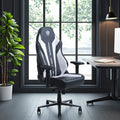 HOBOT Purple PU Leather High Back Modern Ergonomic Swivel Chair with 4D Armrest Aluminum Alloy Base for Computer Office Gaming