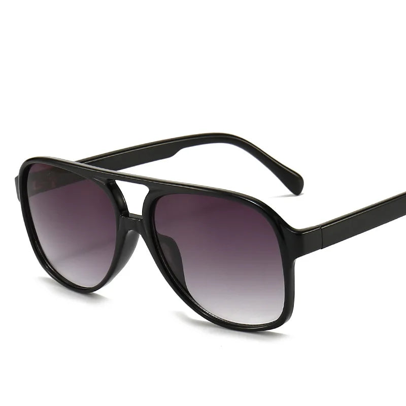 2022 New Vintage Pilot Sunglasses for Men Women Retro Big Shade Eyeglasses with PC Frame Brand Design for Driving Sun Glasses