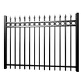 Hot Sale Modern Metal Fence Galvanized Picket Wrought Iron Steel Fence Panels Heat Treated Outdoor Garden Use