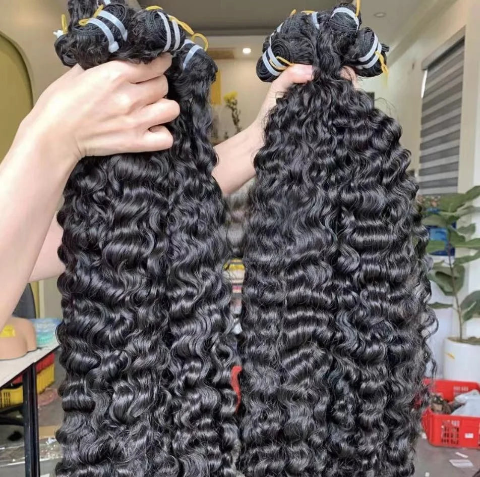 Factory Price Raw Cambodian Straight Hair Burmese Curly Natural Wave