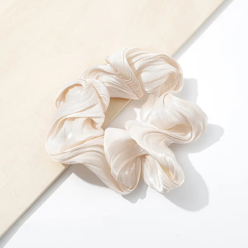 Hot Sale Fashion Custom Women Girls Hair Accessories Women Elastic Hair Bands Polyester Scrunchies