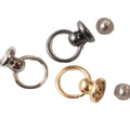100PCS Round Head Ring Spikes Garment Rivet Stud With Screws for Hat/Shoe/Leather/Bag Choker Phone Case DIY Crafts 8/10mm